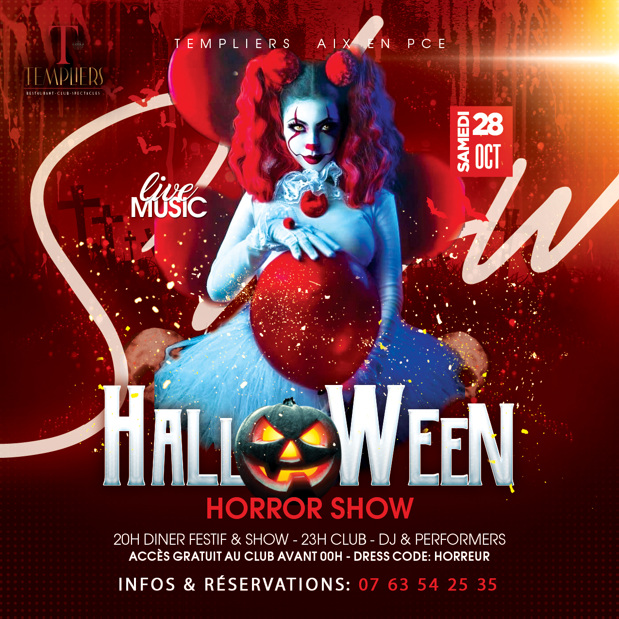 Halloween Templiers Samedi 28 Octobre 2023